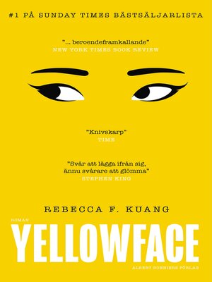 cover image of Yellowface (svensk utgåva)